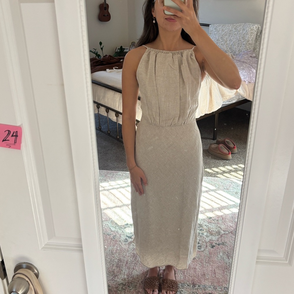 Banana republic linen dress.